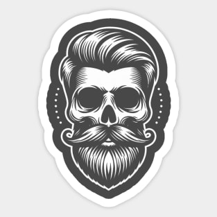 Barber skull Sticker